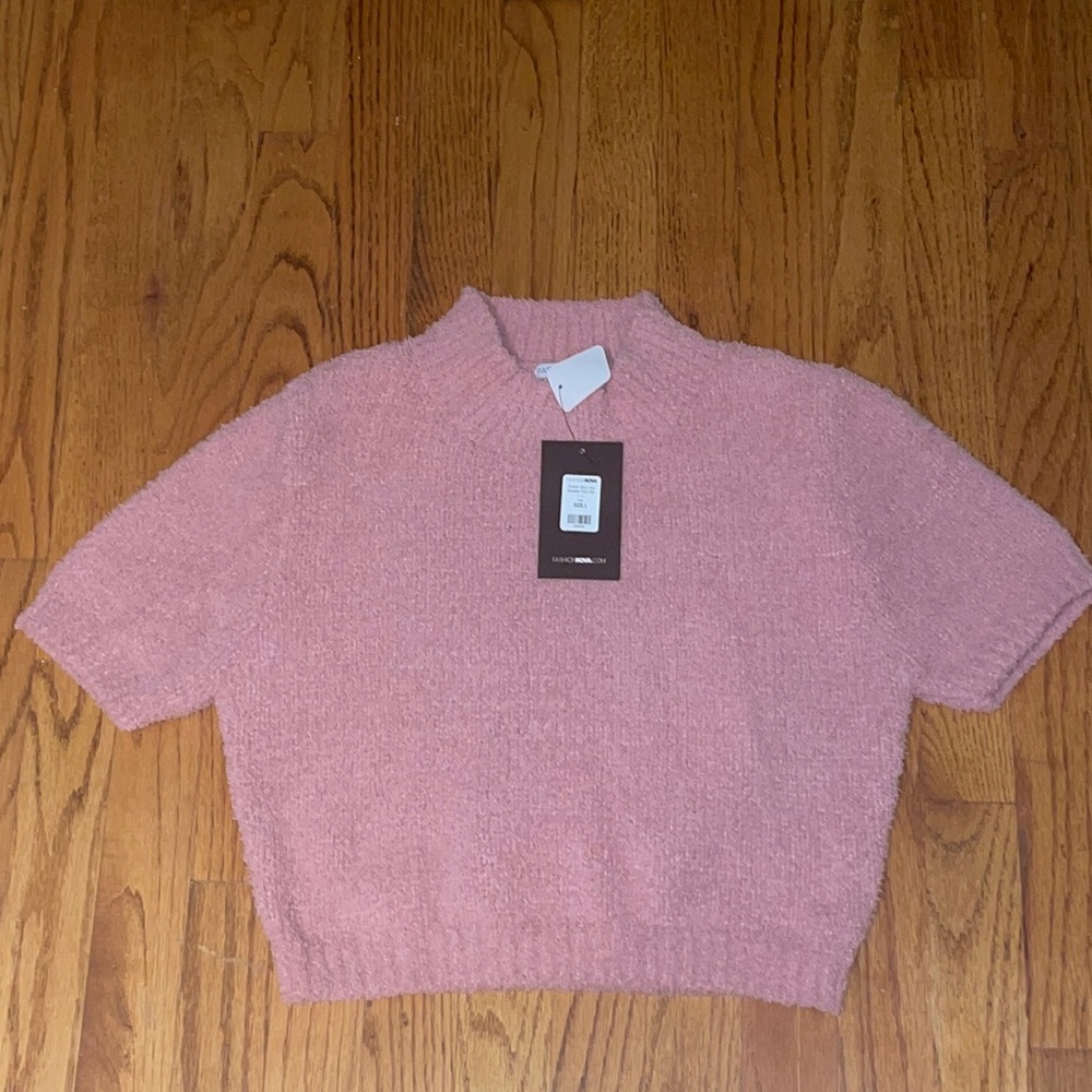 FASHION NOVA SHERPA CROP TOP